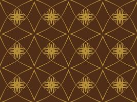 diseño de patrón geométrico marrón de lujo con elementos de forma tribal. ideal para el diseño de telas, la impresión en papel y el fondo web. vector