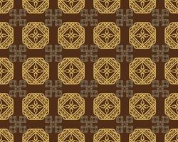 Luxury brown geometric pattern design with tribal shape elements. Ideal for fabric design, paper print and web backdrop.