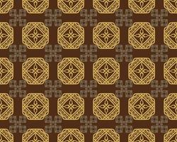 Luxury brown geometric pattern design with tribal shape elements. Ideal for fabric design, paper print and web backdrop. vector