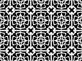 Black and white Seamless pattern. Geometrical Pattern design in Aztec symbols, Ethnic Style, ideal for men shirt, male fashion, kid table cloth, wrapping paper, Wallpaper, backdrop. vector