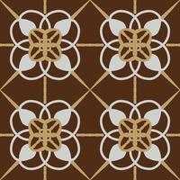Luxury brown geometric pattern design with tribal shape elements. Ideal for fabric design, paper print and web backdrop.