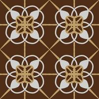 Luxury brown geometric pattern design with tribal shape elements. Ideal for fabric design, paper print and web backdrop. vector