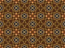 Luxury brown geometric pattern design with tribal shape elements. Ideal for fabric design, paper print and web backdrop. vector