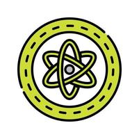 Atom Molecule Icon vector