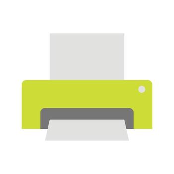icono de la impresora vector