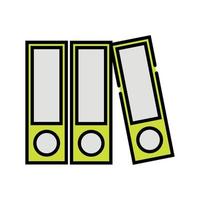 Document Binders Icon vector