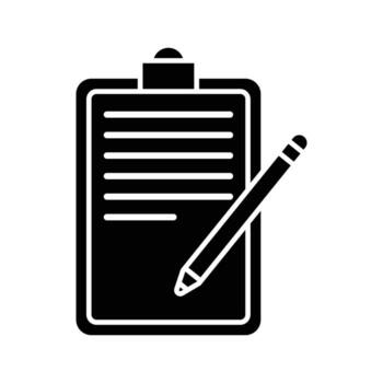 escribir icono de bloc de notas vector