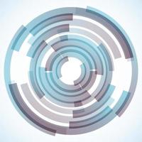 Geometric frame from circles, vector abstract background, wallpaper