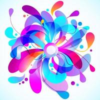 Vector abstract background with floral elements