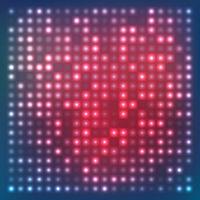 Vector abstract background of colorful glowing dots. Pattern of simple geometric shapes, wallpaper