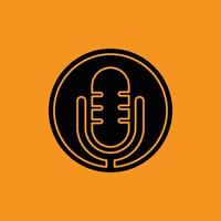 vector logo de podcast