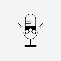 podcast logo vector