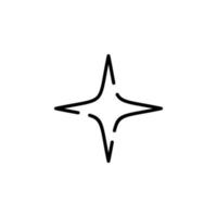 Stars, Night Dotted Line Icon Vector Illustration Logo Template. Suitable For Many Purposes.