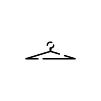 plantilla de logotipo de ilustración de vector de icono de línea de puntos de suspensión de ropa. adecuado para muchos propósitos.