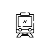 Train, Locomotive, Transport Dotted Line Icon Vector Illustration Logo Template. Suitable For Many Purposes.