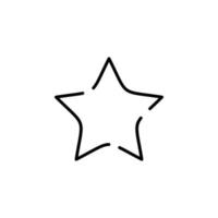 estrellas, plantilla de logotipo de ilustración vectorial de icono de línea punteada nocturna. adecuado para muchos propósitos. vector