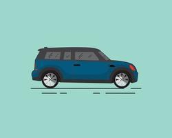 Blue Car Illustration vector