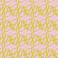 geometric seamless pattern floral with leaves vector