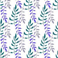 seamless pattern with leaves vector