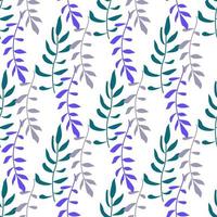 seamless pattern with leaves vector