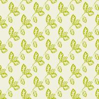 geometric seamless pattern floral with leaves vector