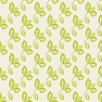 geometric seamless pattern floral with leaves vector