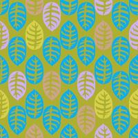 Geometric  Floral Ornamental Seamless Pattern with Leaves.Vector. vector