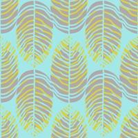 geometric seamless pattern floral with leaves vector