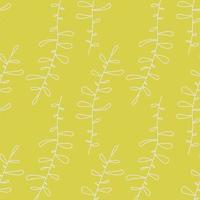 geometric seamless pattern floral with leaves vector