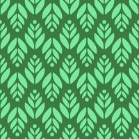 geometric seamless pattern floral with leaves vector