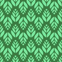 geometric seamless pattern floral with leaves vector