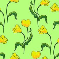 seamless pattern floral vector
