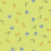 geometric seamless pattern floral with leaves vector