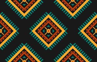 Fabric ethnic tribal pattern art. Ethnic geometric seamless pattern traditional. vector