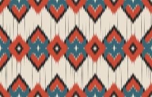 Ethnic ikat seamless pattern in tribal. American and Mexican style. vector