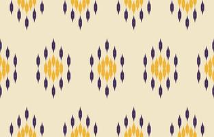 Ethnic ikat seamless pattern in tribal. Beautiful fabric Indian style. vector