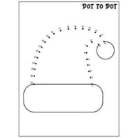 Christmas connect the dots Dot to Dot activities vector