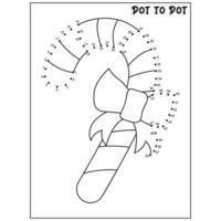 Christmas connect the dots Dot to Dot activities vector