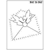 Christmas connect the dots Dot to Dot activities vector