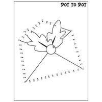 Christmas connect the dots Dot to Dot activities vector