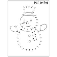 Christmas connect the dots Dot to Dot activities vector