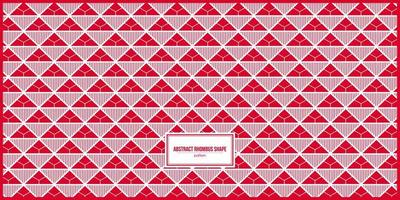 red abstract rhombus shape pattern vector