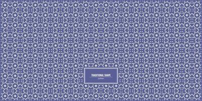 traditional shape pattern with purple dominant color vector