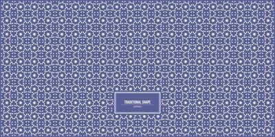 traditional shape pattern with purple dominant color vector