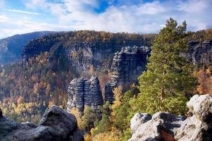 Landscape of sandstone rocks photo