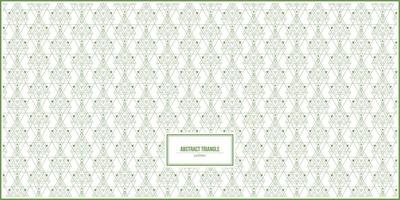abstract shape of green triangle pattern design vector