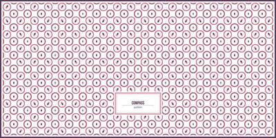 simple compass pattern with dominant pink and purple colors vector