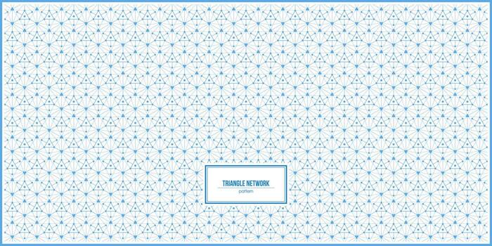 modern triangle shape network pattern vector