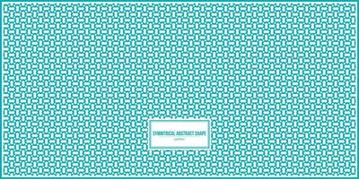 symmetrical abstract shape pattern with bright color dominant vector