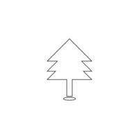 christmas fir tree icon vector